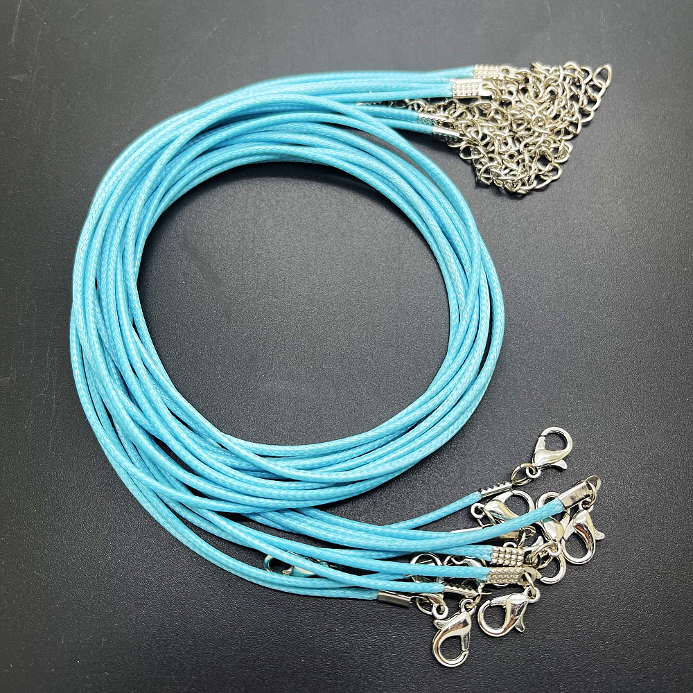 Chunky Colorful Necklace Cord Wax Wire Leather Cord Pendant - Temu
