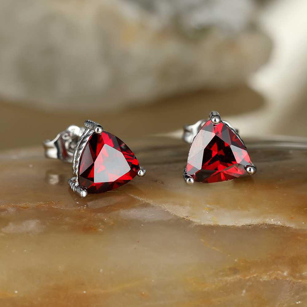 TEMU 1 Paire de Clous d'Oreilles Tendance à Pierres Bleues Taille Argentés, Bijoux pour Femme, Clous d'Oreilles Simples