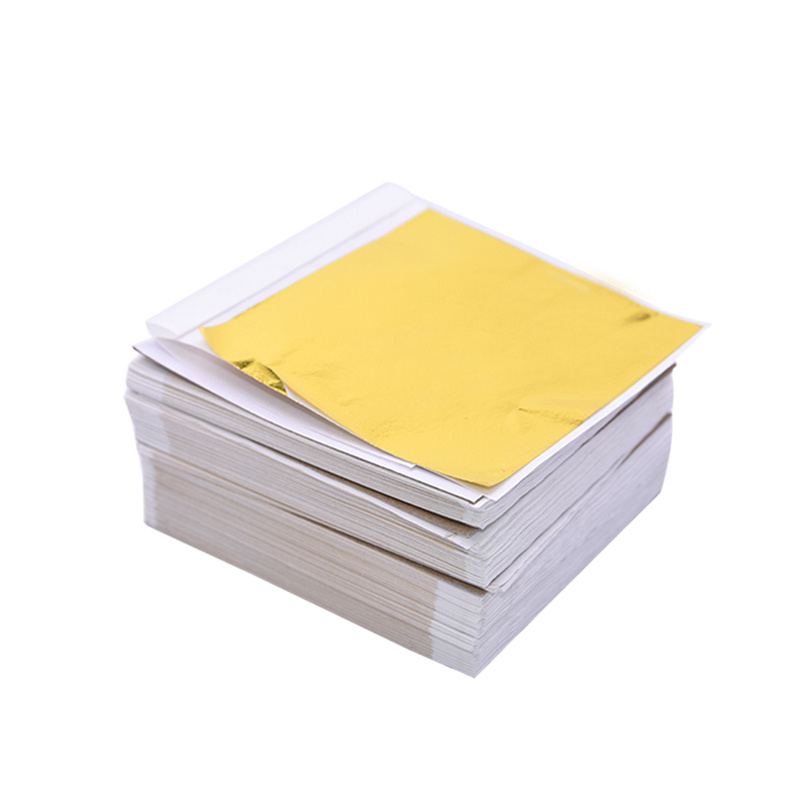 Bearachild 100 Uds. Hoja de papel de aluminio para pared de oficina en  casa, caja de regalo de papel de cobre dorado DIY, decoración de caja  Artesanía papel de aluminio dorado