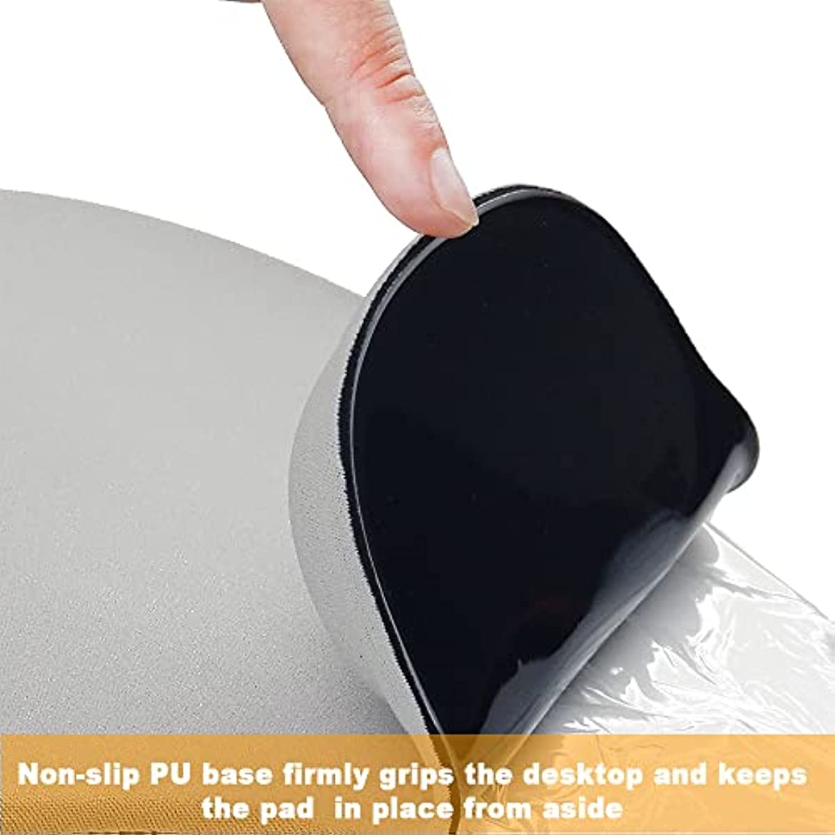 Office Mousepad with Gel Wrist Support - Design Gamepad Mat Rubber Base for Laptop Computer