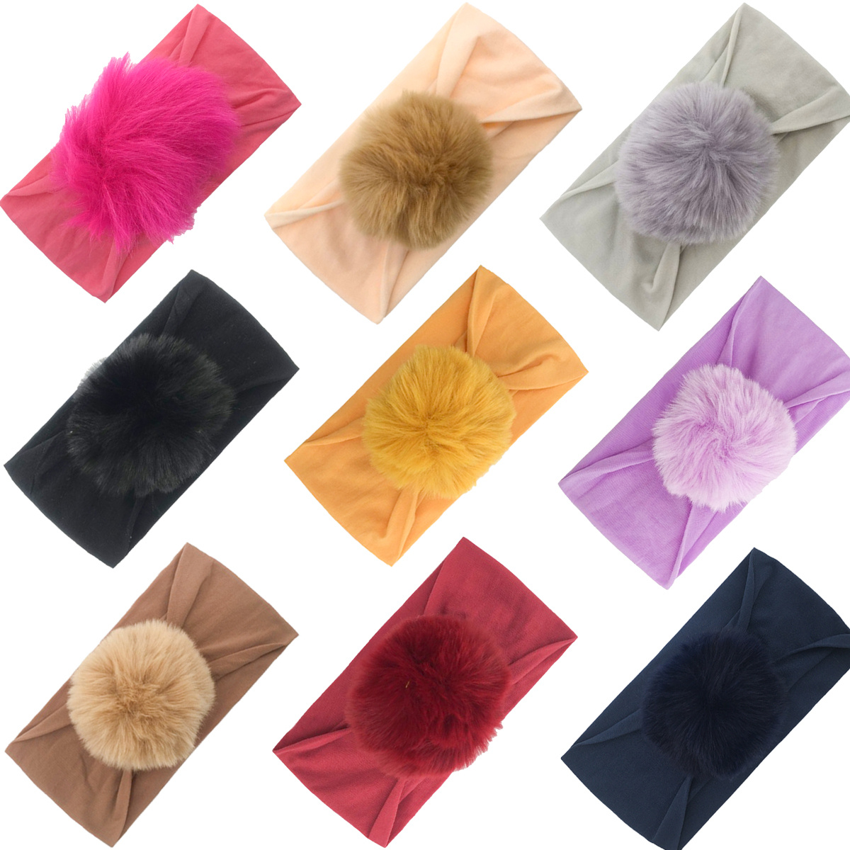 10 Pcs Nylon Bandeaux Bandeaux Noué Enfants Doux Bandeau - Temu France