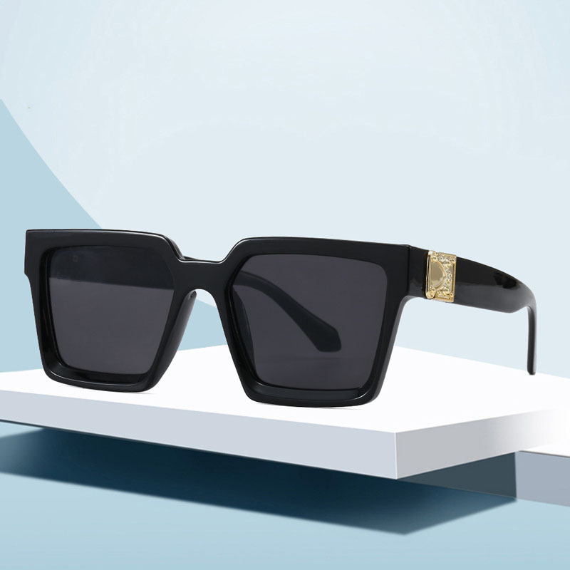 Black Square Woman Sunglasses, Oversized Square Sunglasses