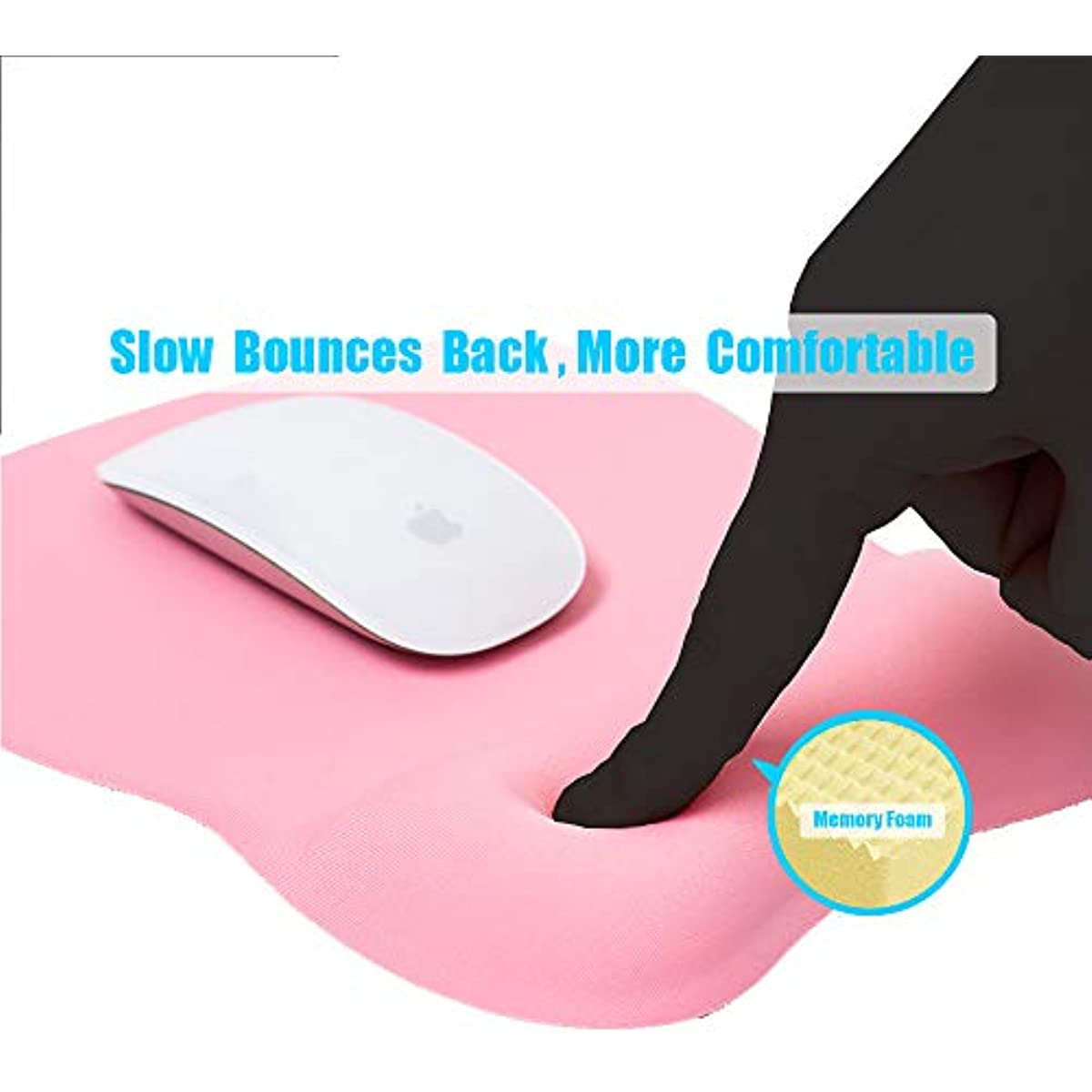 Ergonomic Mouse Mat Comfortable Mouse Pad Wrist Support Silicone Gel Wrist  Rest