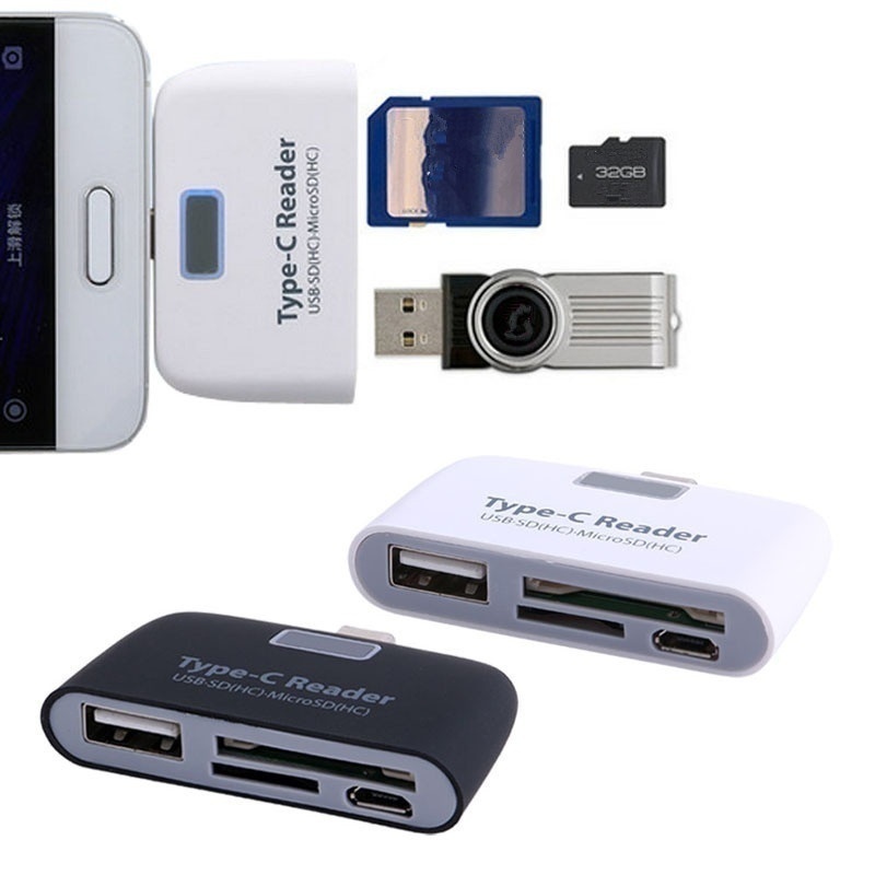 Lector Tarjetas Micro Sd Usb Adaptador Tarjeta (4 En 1) Tipo - Temu Spain