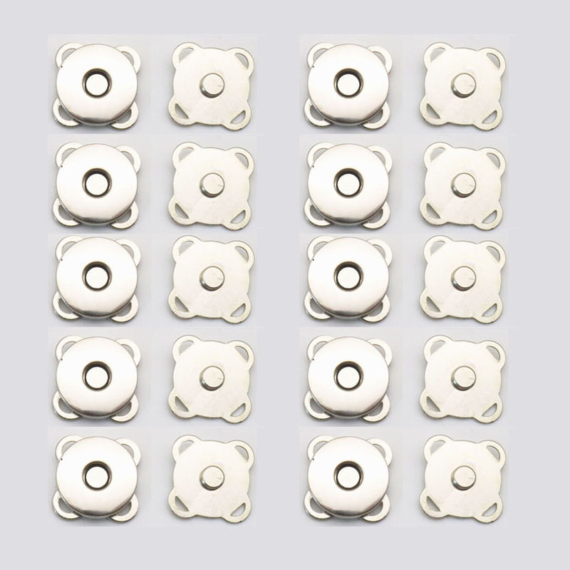 S Magnetic Snap Button Metal Plum Sew On Button Clasps Fasteners For Purses  Handbag Clothes Diy Accessories - Temu Philippines