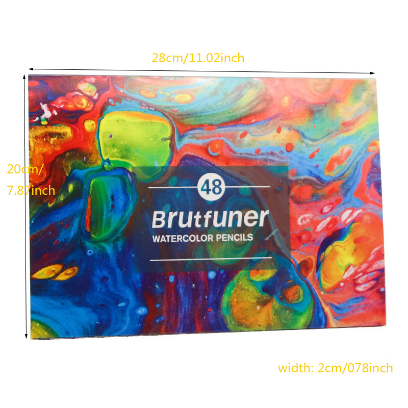 Brutfuner 12/48/120/160/260 couleurs crayons de Couleur grasse Aquarelle Crayon croquis dessin Ensemble de crayons pour la Peinture