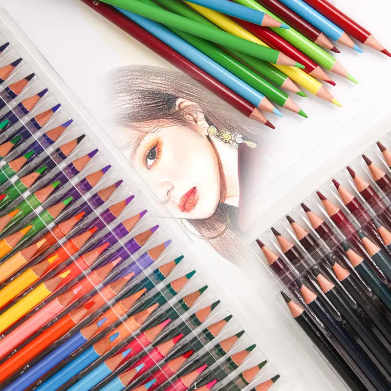 Brutfuner 12/48/120/160/260Colors Oil Wood Colored Pencils Watercolor  Pencil Sketch Drawing Pencil Set