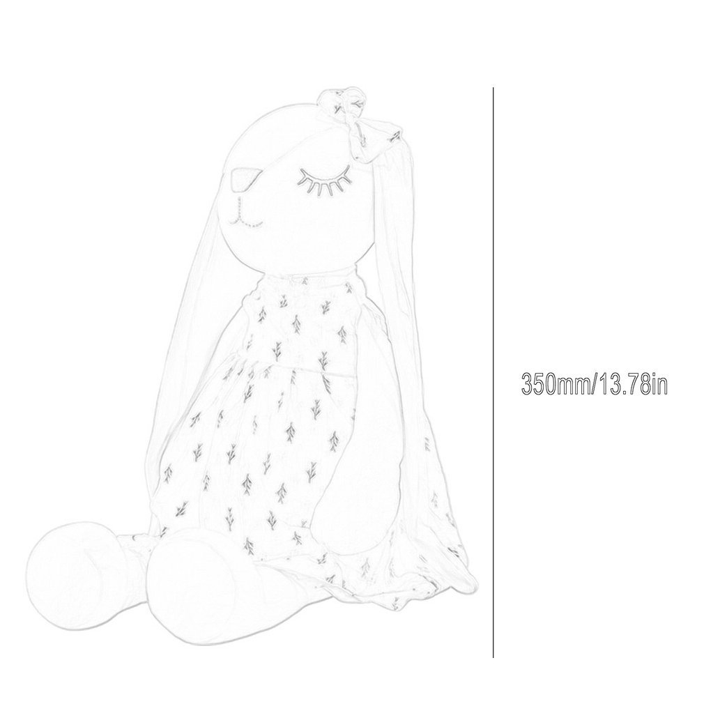 35cm 14inch cute bunny doll plush toy doll baby soothing rabbit doll sleeping doll stuffed animals kids plushie doll toy 3