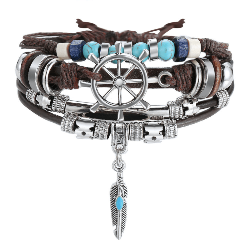 Dreamcatcher leather bracelet