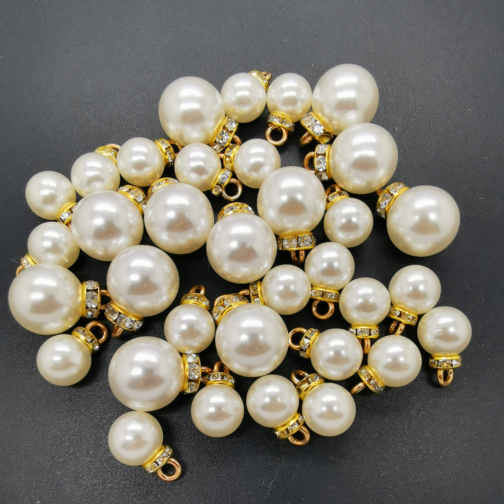 TEHAUX 50pcs Pearl Accessories Earring Pearl Charms Beads for Crafts  Artificial Pearl Beads Safety Pin Earring Pearls Pearl Earring Charms Faux  Pearl