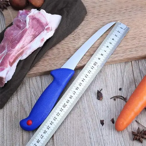 Forged Precision Steel Knife, Cow and Sheep Cutting, Purple Wood