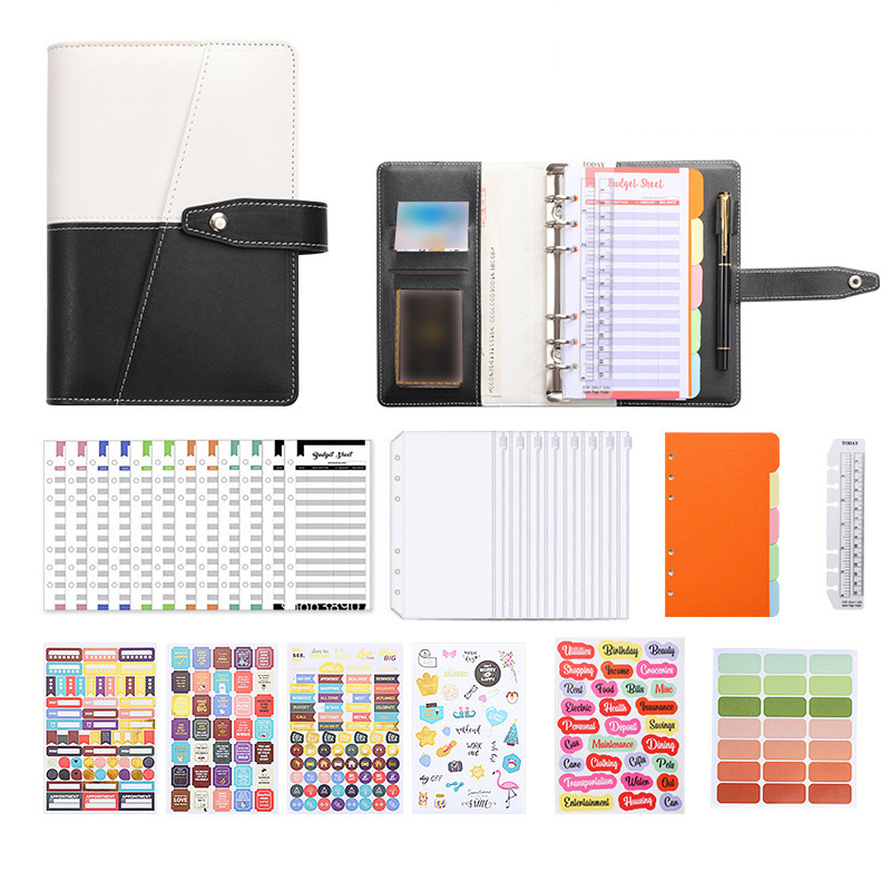  Onlyesh Carpeta de presupuesto con sobres con cremallera,  sobres de efectivo para presupuestos, organizador de dinero para efectivo,  28 unidades (morado) : Productos de Oficina