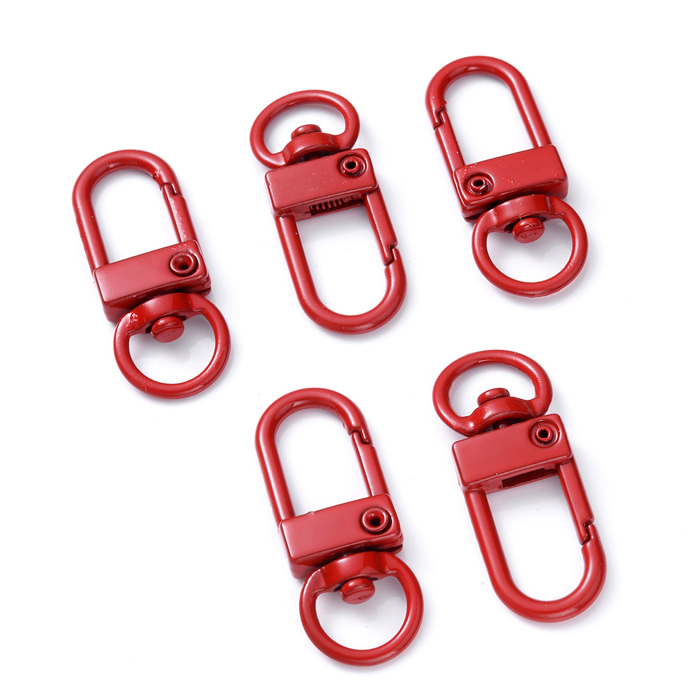  COHEALI 100PCS snap Hook Key Ring Plastic Key Ring Clips Plastic  Keychain Clip Swivel Hook Plastic Keychain Lobster Clasp Buckle Clips  Lobster Clasp Keychain Plastic Clasps Acrylic Jewelry