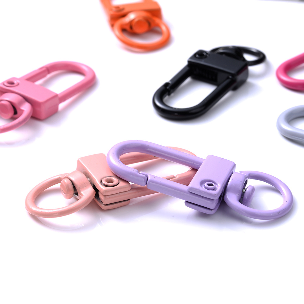  NX Garden 100PCS Plastic Lobster Clasps Trigger Clip Snap Hooks Key  Chain Clasp for DIY Toys Keyrings Assorted Colors 25x50mm
