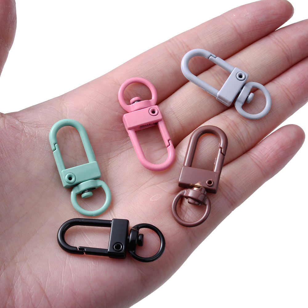 1pc, Metal O Ring Keychain Buckle Spring Hook, Bag Handbag Decor Connection Clasp DIY Hardware Accessories,Temu