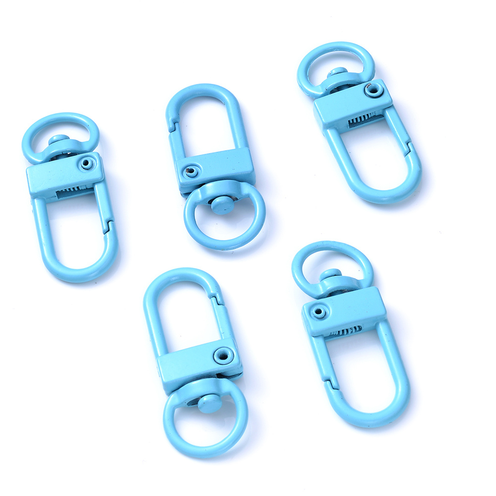 NX Garden 100PCS Plastic Lobster Clasps Trigger Clip Snap Hooks Key Chain  Clasp for DIY Toys Keyrings Assorted Colors 25x50mm