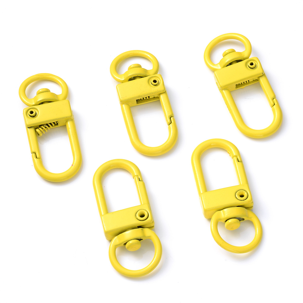  NX Garden 100PCS Plastic Lobster Clasps Trigger Clip Snap Hooks  Key Chain Clasp for DIY Toys Keyrings Assorted Colors 25x50mm