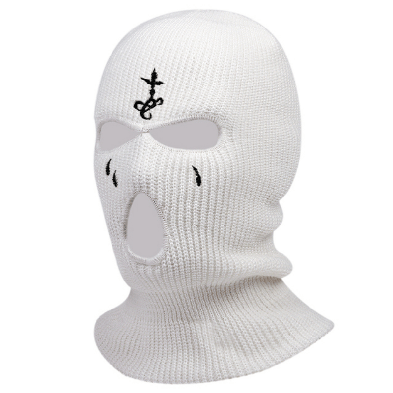 Knitted White Cagoule Homme 3 Trou Face Masque Sport De Ski Mask Balaclava  Full Face Mask Cover Cagoule Noir with Logo Custom - China Masque  Militaires and Cagoule with Logo price