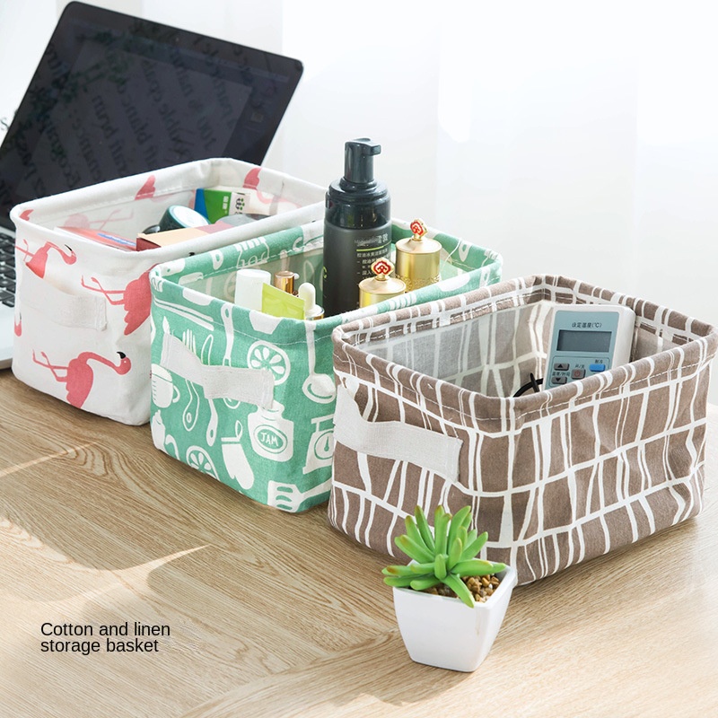 

Foldable Storage Basket With Handles, Collapsible Canvas Containers, Organizers For Home, Decor, Toys