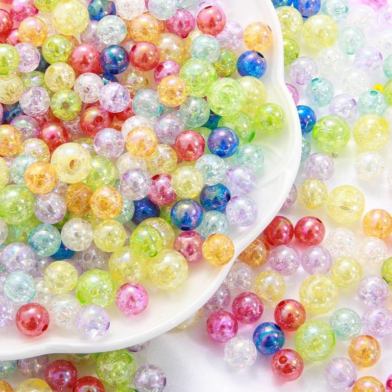 100pcs Colorful Bubble Beads Set for Bracelet Necklace Beading