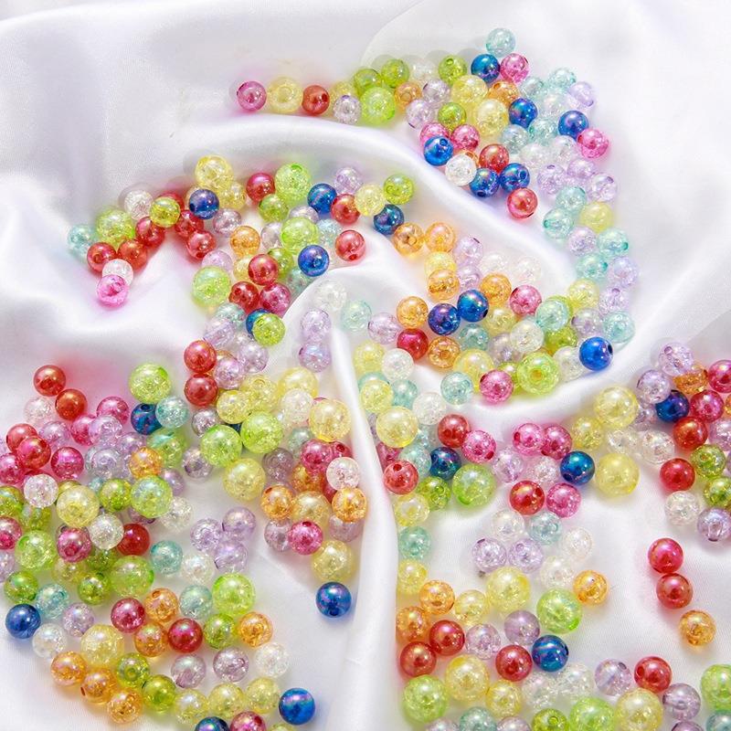 100pcs Colorful Bubble Beads Set for Bracelet Necklace Beading