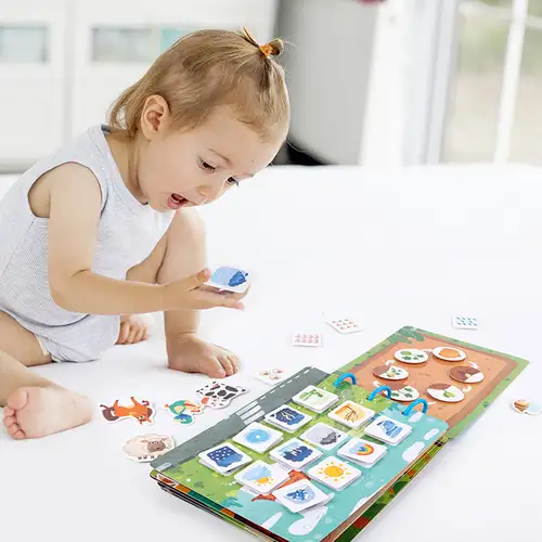 Toddler Travel Toys Baby Quiet Book Educational Montessori Felt