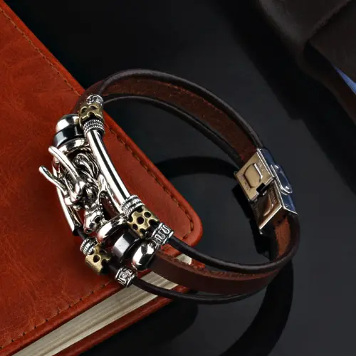 Dragon Leather Bracelet - Temu