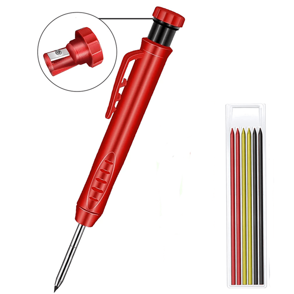 Mechanical Marker With 6 Refills Long Nose Deep Hole - Temu