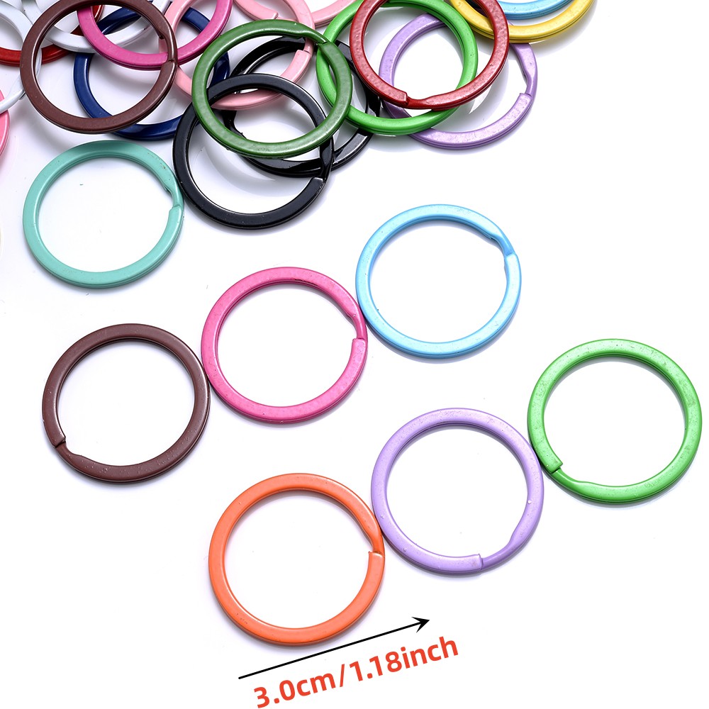 5Pcs/lot Alloy Circle KeyRing ( Ring Size: 30mm ) Jewelry Making