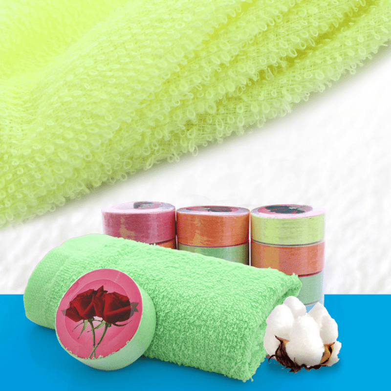 Mini toalla comprimida a granel, pañuelos portátiles, toallas de algodón  desechables, máscara facial, toallita, servilleta, tabletas de papel para