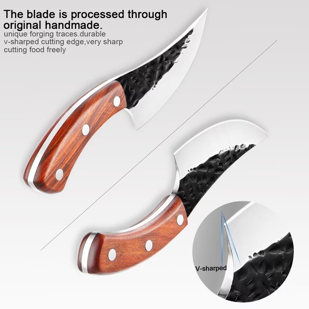 Boning Knife, Heavy Duty Professional Meat Cleaver, Stainless Steel Knives,  Kitchen Gadgets, Kitchen Accessories - Temu