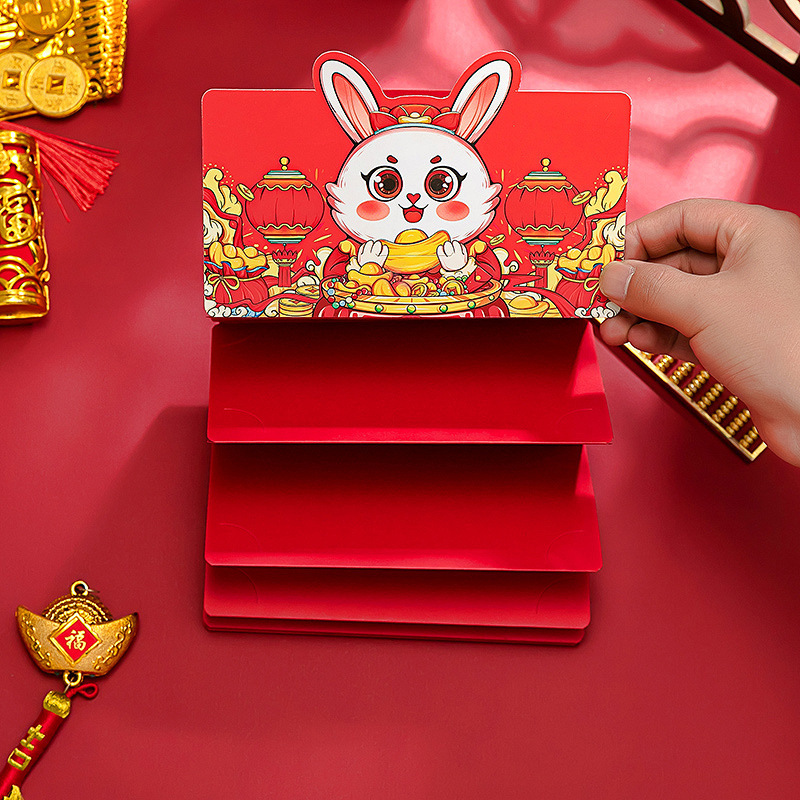 2023 Year Of The Rabbit Red Envelopes, Chinese New Year Red Packet,spring  Festival Money Pouch, Hongbao, Red Gift Envelope - Temu