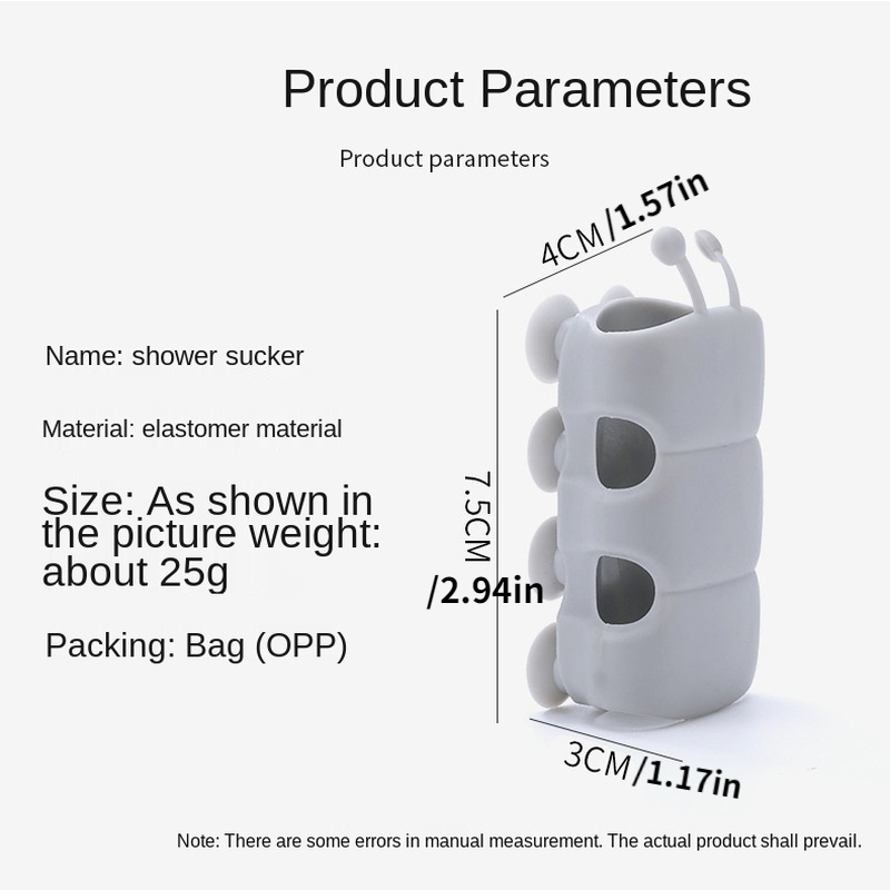 Punch Bathroom Shower Sprinkler Rack Wall Suction Cup Storage Organizer