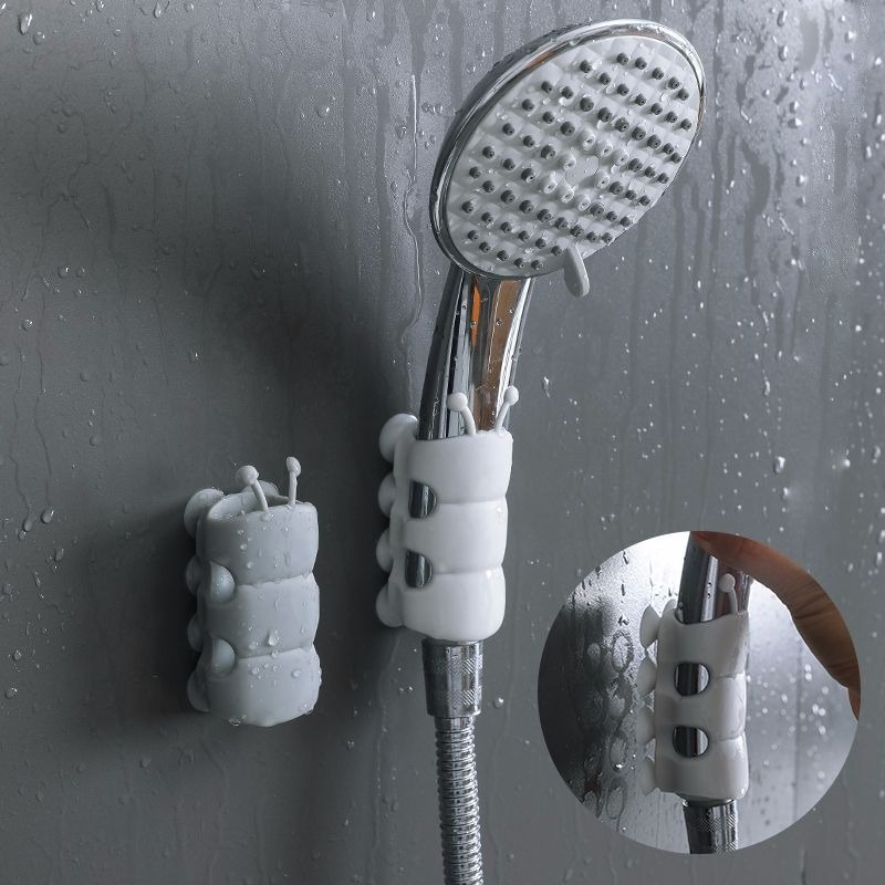 Punch-Free Bathroom Shower Sprinkler Rack Portable Strong Wall Suction Cup  Shower Head Storage Organizer Bathroom Accessories