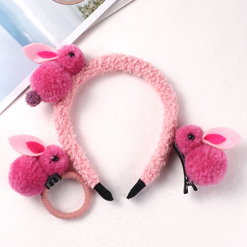 Girls Cute Plush Rabbit Hair Clip Hair Tie Rubber Band Hairband Head Hoops  Hair Accessories Children's Christmas New Year's Birthday Gift - Clothing,  Shoes & Jewelry - Temu