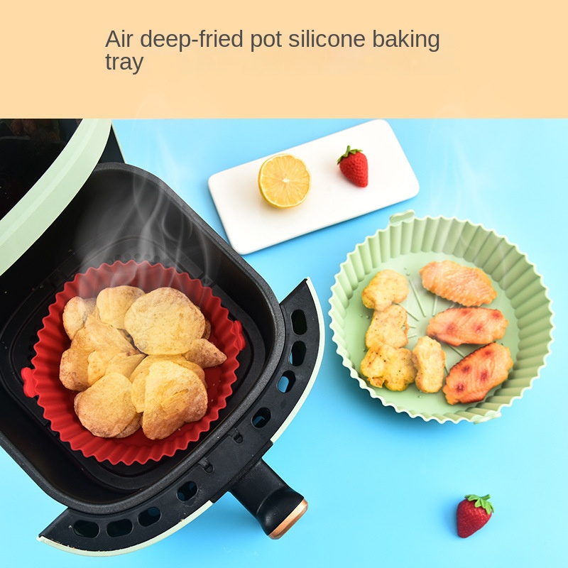 1pc Air Fryer Silikon Topfeinlage, Silikon Air Fryer Tablett für die Küche  - Temu Germany