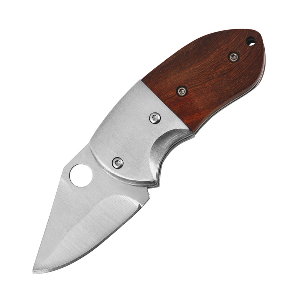  Mini Folding Pocket Knife & EDC Small Knife,2 5CR13MOV Blade,  Wooden Handle with Pocket Clip,Assisted Opening Pocket Knives for Camping  Survival,Cool Gadgets for Men Women : Sports & Outdoors