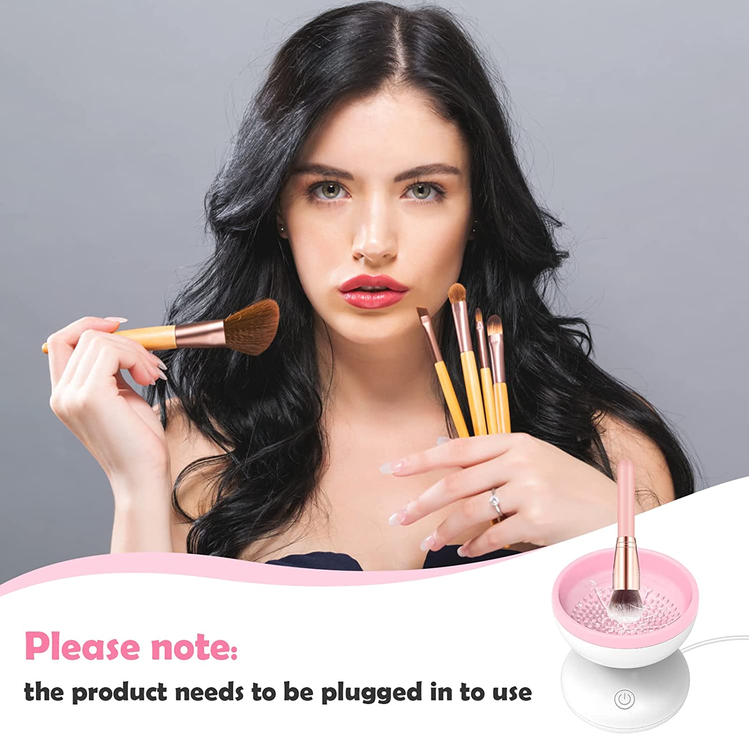 Makeup Brush Cleaner Dryer Mamgoak Electric Makeup Brush - Temu
