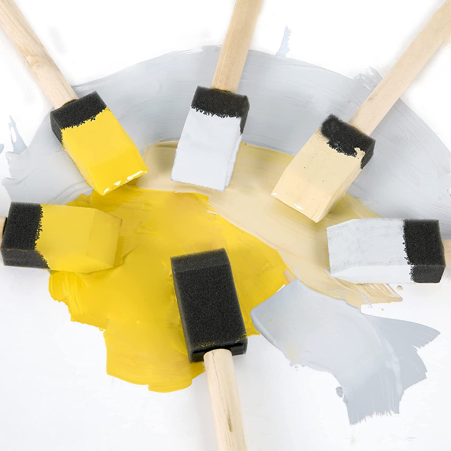 Foam Paint Brushes 1 2 3 4 Inchs Sponge Brushes Sponge Paint - Temu