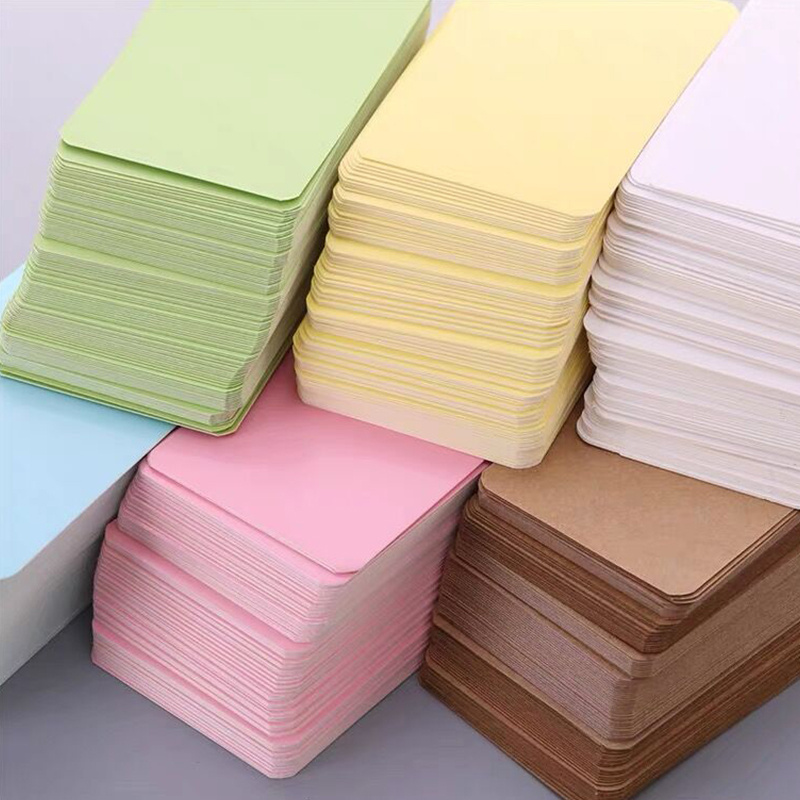  STOBOK 240 Pcs Blank Jam Blank Notecards Compact Word Cards  Kraft Business Cards Colored Cardstock 8.5 x 11 Assorted Portable Graffiti  Cards Message Accessories Thicken Study Card Paper : Office Products