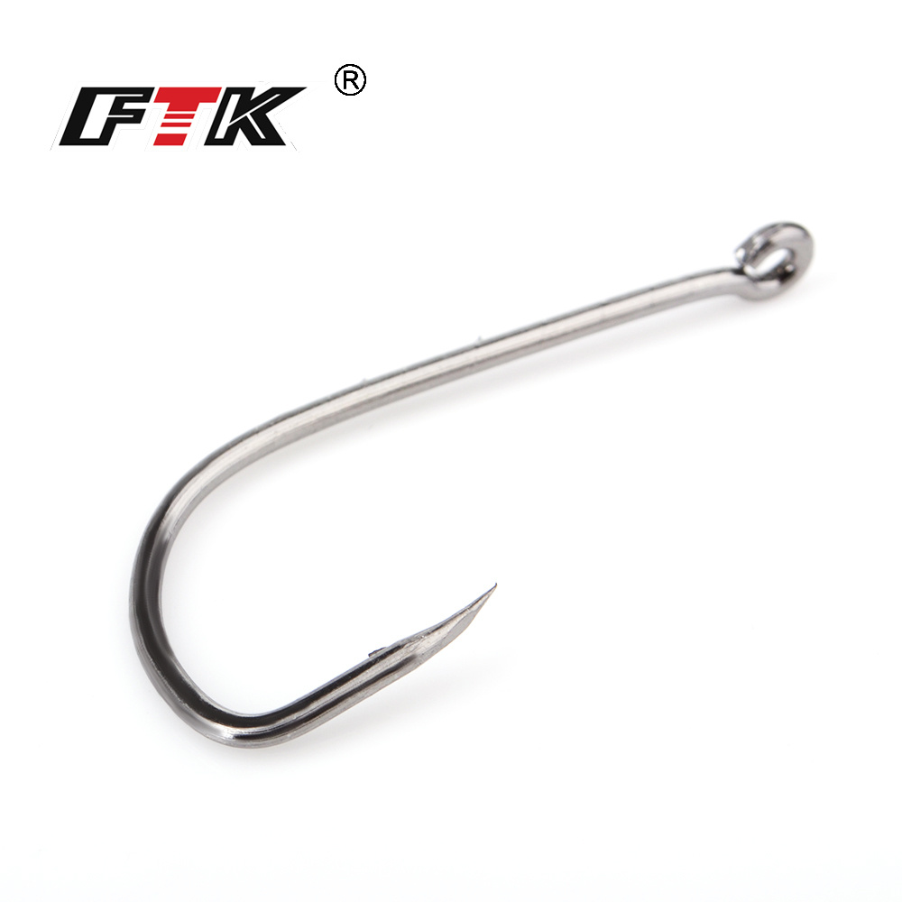 Ftk Carbon Stainless Steel Fishing Hook Strong Durable - Temu