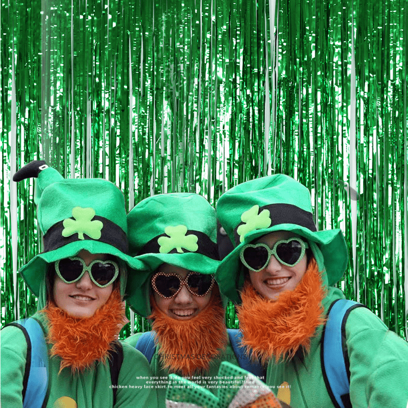 Green St. Patrick's Day Party Decoration Background - Temu