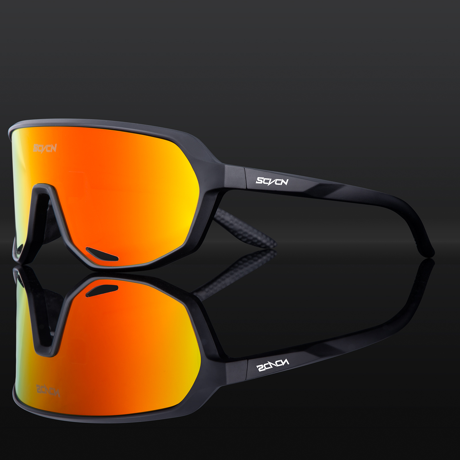SCVCN Polarized Cycling Glasses Sport Sunglasses MTB BMX Men Women Running  Driving Fishing Golf
