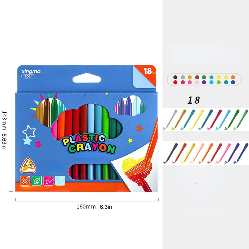 New 36 Color Triangle Crayons Safe Non toxic Coloring Pens - Temu