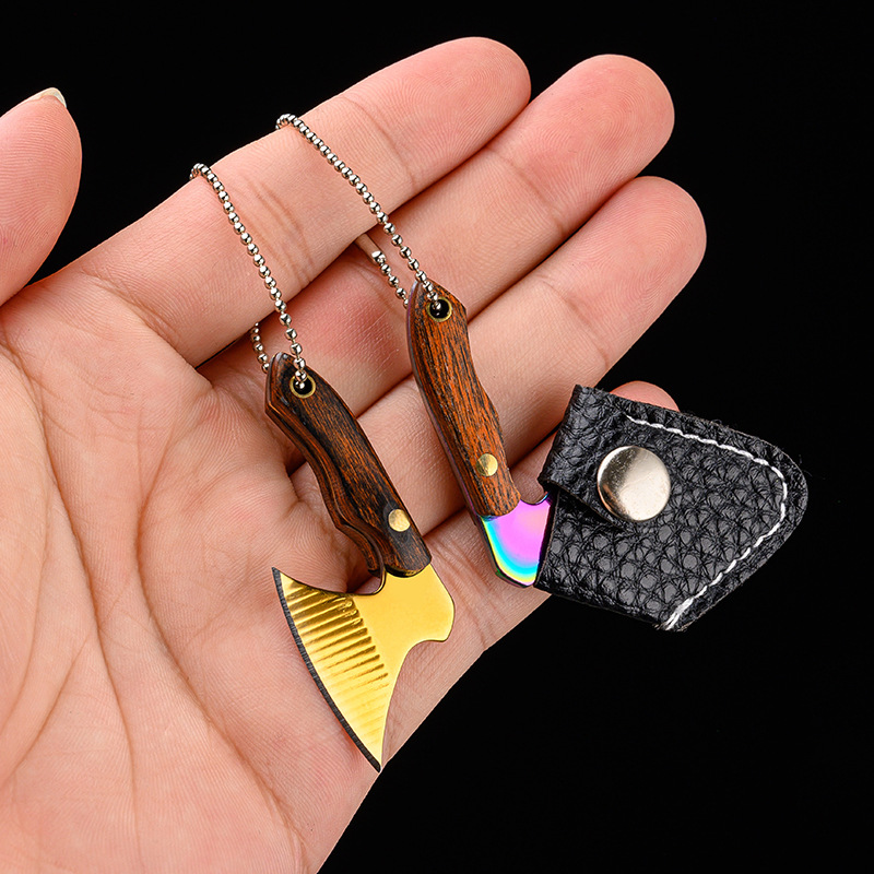 3pcs/set Mini Pocket Knife Set Stainless Steel Camping Outdoor Use Tiny  Package Opener Box Cutter Key Chain