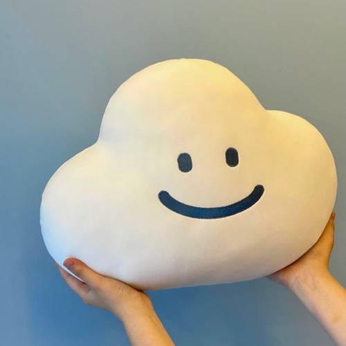 Cotton Candy Smiley Cloud Creative Pillow Plush Toy Gift