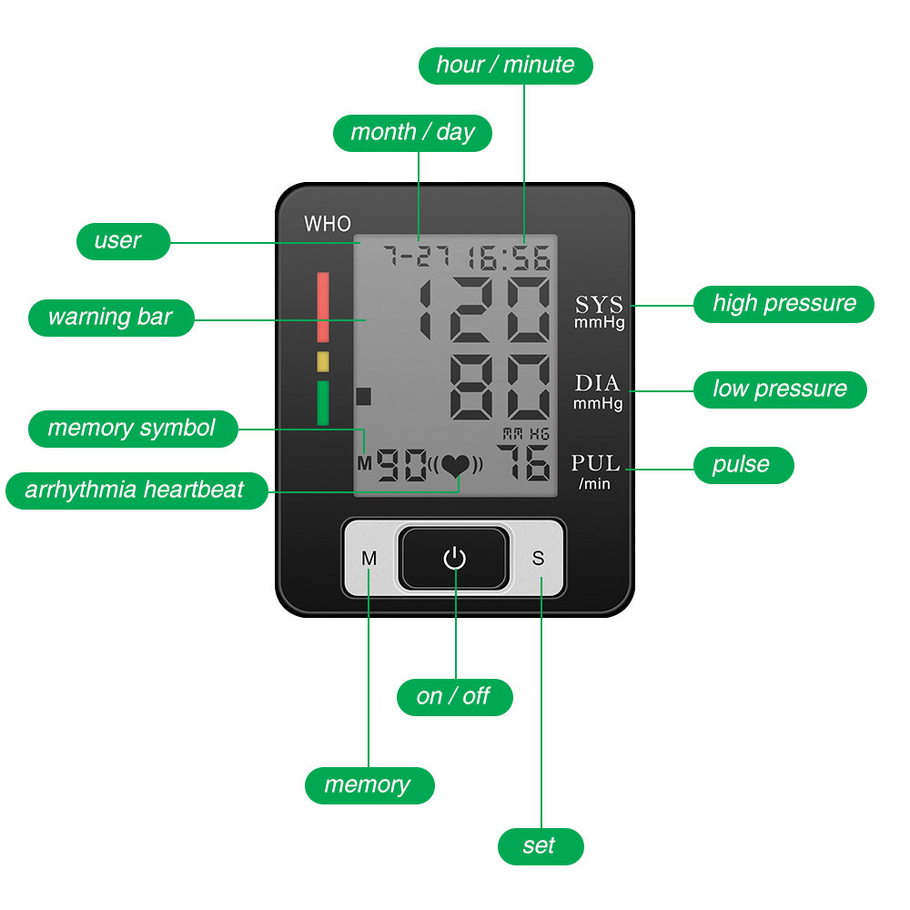  Digital Blood Pressure Monitor, Automatic Upper Arm Cuff, Case Included, Precise Clinical Reporting at Home