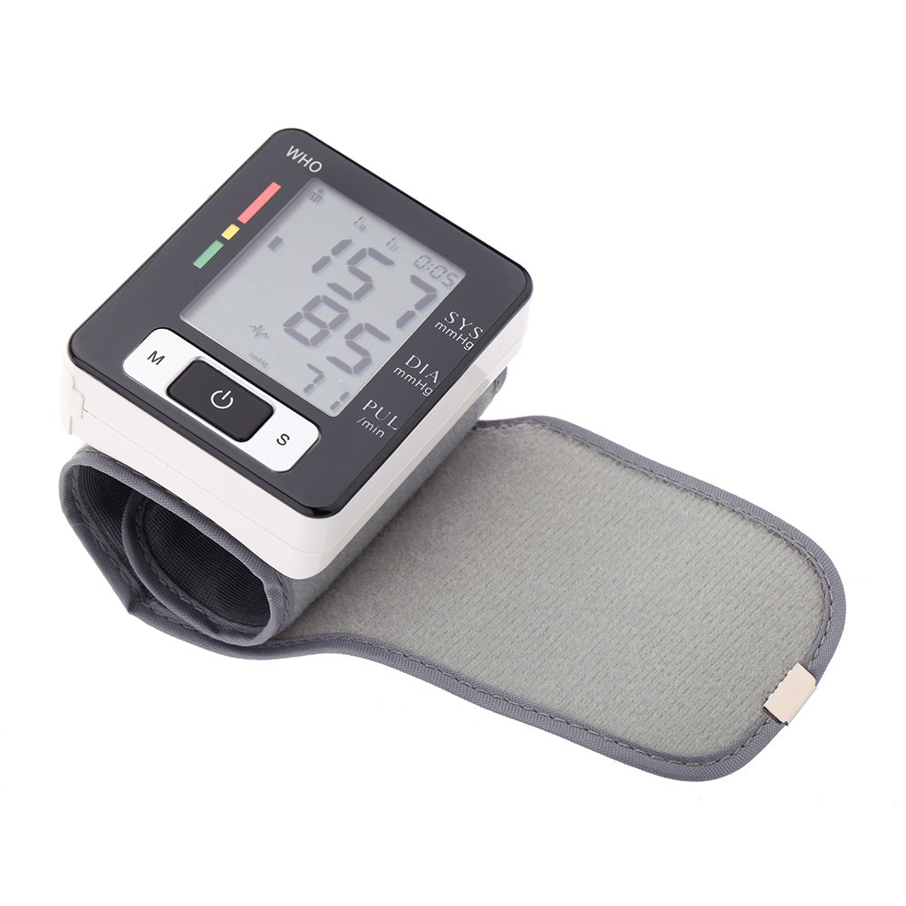 Tovendor Blood Pressure Monitor Wrist BP Machine with Adjustable Cuff,  Heart Rate Detection, Large LED Display, 90*2 Reading Memory Professional