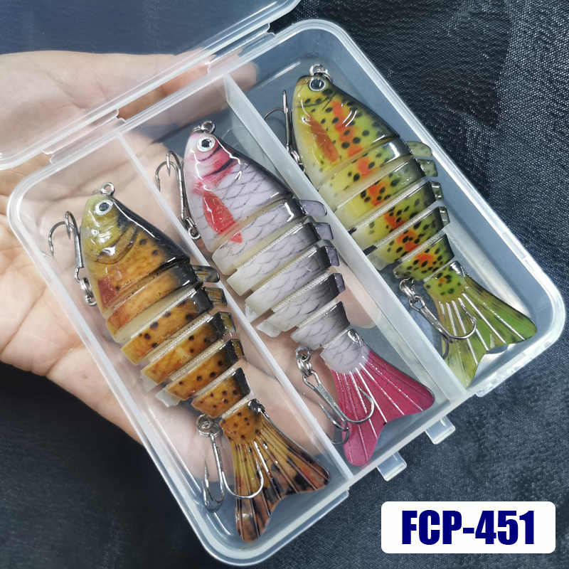 Fish Supplies 3-Segments Underwater Wobblers Multi-layer Lure Bait Floating  Swimbait Jointed Minnow Bait Fishing Tackle - AliExpress