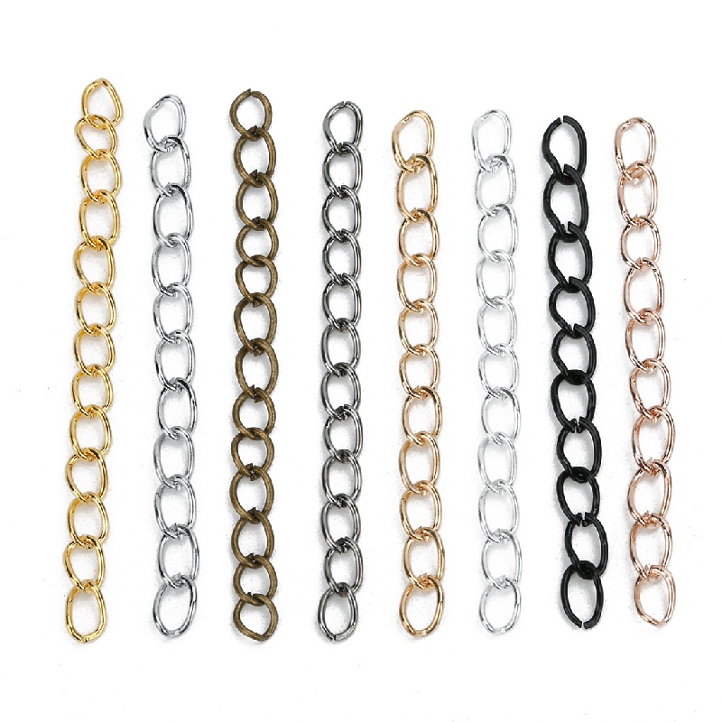 Wholesale Iron Ends with Twist Chain Extension for Necklace Anklet Bracelet  
